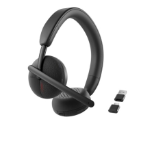 DELL WL3024 Headset Bedraad en draadloos Hoofdband Oproepen/muziek USB Type-C Bluetooth Zwart