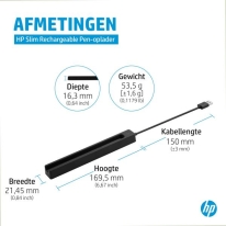 HP Slim Rechargeable Pen-oplader