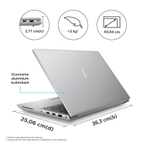 HP ZBook Fury 16 G10 Mobiel werkstation 40,6 cm (16\") WUXGA Intel® Core™ i7 i7-13700HX 16 GB DDR5-SDRAM 512 GB SSD NVIDIA RTX A2
