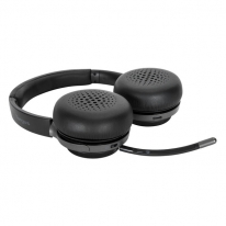 Targus AEH104GL hoofdtelefoon/headset Bedraad en draadloos Hoofdband Oproepen/muziek USB Type-C Bluetooth Zwart