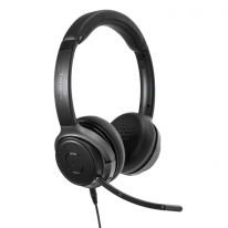 Targus AEH104GL hoofdtelefoon/headset Bedraad en draadloos Hoofdband Oproepen/muziek USB Type-C Bluetooth Zwart