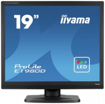 iiyama ProLite E1980D-B1 LED display 48,3 cm (19\") 1280 x 1024 Pixels XGA Zwart