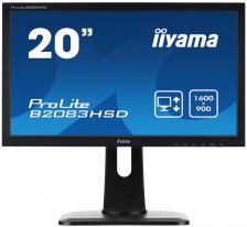 iiyama ProLite B2083HSD-B1 LED display 49,5 cm (19.5\") 1600 x 900 Pixels HD+ Zwart