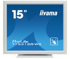 iiyama ProLite T1531SR-W5 touch screen-monitor 38,1 cm (15\") 1024 x 768 Pixels Wit