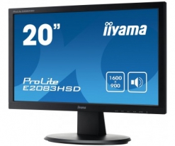 iiyama ProLite E2083HSD-B1 LED display 49,5 cm (19.5\") 1600 x 900 Pixels HD+ Zwart