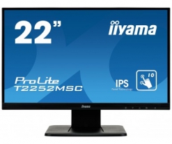 iiyama ProLite T2252MSC-B1 touch screen-monitor 54,6 cm (21.5\") 1920 x 1080 Pixels Multi-touch Zwart