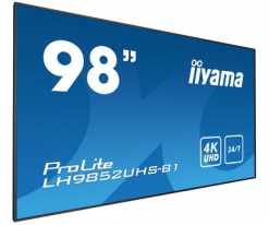 iiyama LH9852UHS-B1 beeldkrant Digitale signage flatscreen 2,49 m (98\") LED 500 cd/m² 4K Ultra HD Zwart 24/7