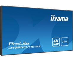 iiyama LH9852UHS-B2 beeldkrant Digitale signage flatscreen 2,48 m (97.5\") LED 500 cd/m² 4K Ultra HD Zwart Type processor Android