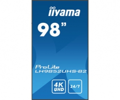 iiyama LH9852UHS-B2 beeldkrant Digitale signage flatscreen 2,48 m (97.5\") LED 500 cd/m² 4K Ultra HD Zwart Type processor Android