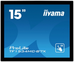 iiyama ProLite TF1534MC-B7X touch screen-monitor 38,1 cm (15\") 1024 x 768 Pixels Multi-touch Multi-gebruiker Zwart