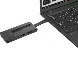 Lenovo 4XH1C12753 notebook dock & poortreplicator Bedraad USB 3.2 Gen 1 (3.1 Gen 1) Type-C Zwart