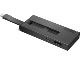 Lenovo 4XH1C12753 notebook dock & poortreplicator Bedraad USB 3.2 Gen 1 (3.1 Gen 1) Type-C Zwart