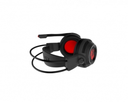 MSI DS502 GAMING hoofdtelefoon/headset Bedraad Hoofdband Gamen Zwart, Rood