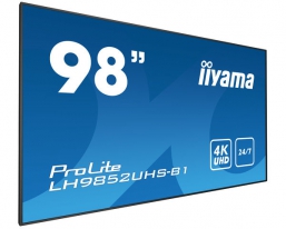 iiyama LH9852UHS-B1 beeldkrant Digitale signage flatscreen 2,49 m (98\") LED 500 cd/m² 4K Ultra HD Zwart 24/7