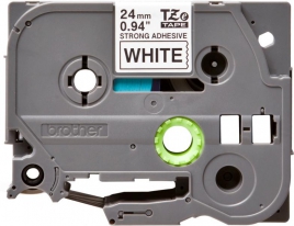 Brother TZe-S251 labelprinter-tape Zwart op wit