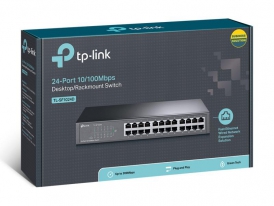 TP-Link TL-SF1024D netwerk-switch Fast Ethernet (10/100) Zwart
