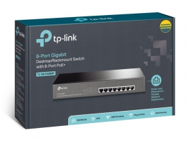 TP-Link TL-SG1008MP netwerk-switch Unmanaged Gigabit Ethernet (10/100/1000) Power over Ethernet (PoE) Zwart