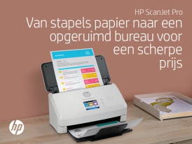 HP Scanjet Pro N4000 snw1 Sheet-feed Scanner Paginascanner 600 x 600 DPI A4 Zwart, Wit