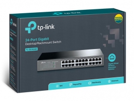 TP-Link TL-SG1024D netwerk-switch Unmanaged Gigabit Ethernet (10/100/1000) Grijs