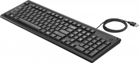 HP 100 toetsenbord USB QWERTY Engels Zwart