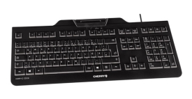 CHERRY KC 1000 SC toetsenbord USB AZERTY Belgisch Zwart
