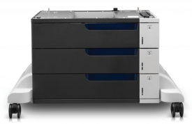 HP LaserJet 3x500-sheet papierinvoer met standaard