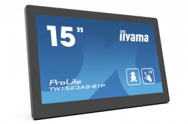 iiyama ProLite TW1523AS-B1P touch screen-monitor 39,6 cm (15.6\") 1920 x 1080 Pixels Multi-touch Multi-gebruiker Zwart