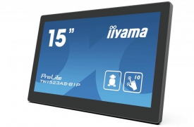 iiyama ProLite TW1523AS-B1P touch screen-monitor 39,6 cm (15.6\") 1920 x 1080 Pixels Multi-touch Multi-gebruiker Zwart