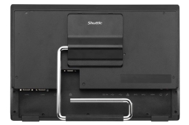 Shuttle All-In-One Barebone POS P520, Intel Celeron 5205U, 4GB RAN, 120GB SSD, 15,6\" Multi-Touch-Screen, ventilatorloos, 24/7 pe