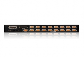 ATEN 16-Poorts PS/2-USB VGA KVM Schakelaar met Ketenverbinding Poort en USB Randapparatuur Ondersteuning
