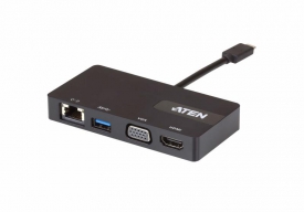 ATEN UH3232 Bedraad USB 3.2 Gen 1 (3.1 Gen 1) Type-C Zwart