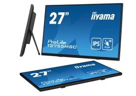 iiyama ProLite T2755MSC-B1 computer monitor 68,6 cm (27\") 1920 x 1080 Pixels Full HD LED Touchscreen Tafelblad Zwart