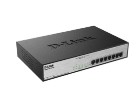 D-Link DGS-1008MP netwerk-switch Unmanaged Gigabit Ethernet (10/100/1000) Power over Ethernet (PoE) 1U Zwart